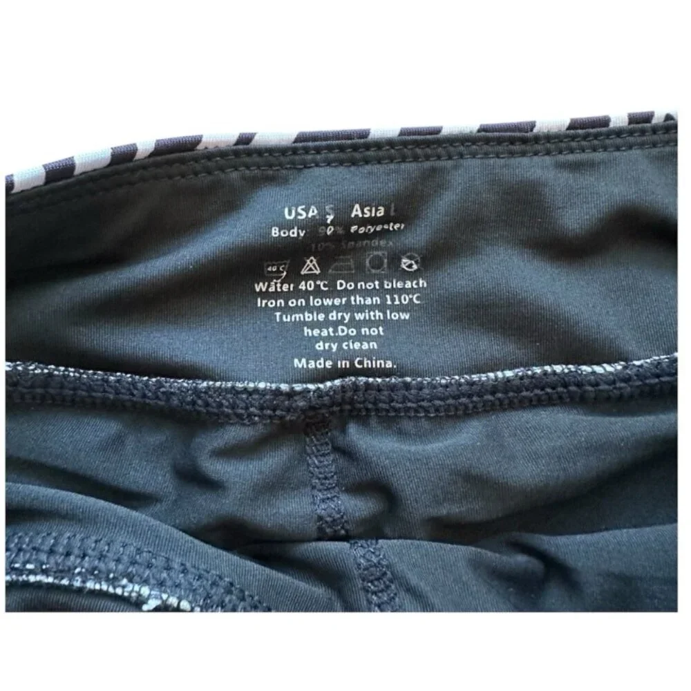 Women's Small Black White Zebra Athletic Sports Casual Mini Soft Stretch Skirt